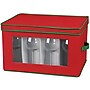 Household Essentials Holiday Wine Glass Storage Box in Strong Frame, Red/Green (HH542RED)~#|#~8692236F-FA78-4473-BE64656B633A0F4F_sc7