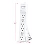 CyberPower B608 Essential 6-Outlet Surge Protector, 8 ft. Cord, 600J Surge Suppression, White~#|#~869760F1-6E4F-40FE-95599398186606FC_sc7