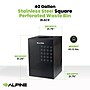 Alpine Industries Stainless Steel Trash Can, 40 Gallon, Black (ALP438-40-BLK-MK)~#|#~86991A37-E73D-4590-9144904646F852B5_sc7