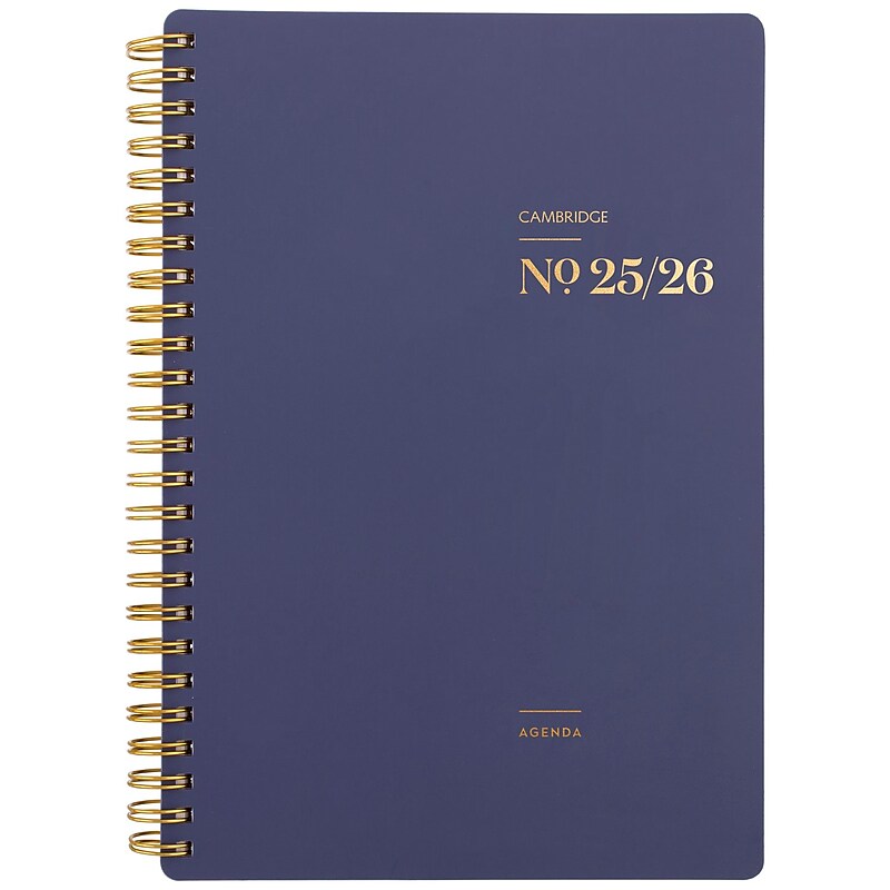 2025-2026 Cambridge WorkStyle Classic 5.5" x 8.5" Academic Weekly & Monthly Planner, Poly Cover, Future Dusk (1606-200A-25-26) image 1