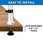 Mount-It! Modular Monitor Mounts Adjustable Desk Mount, Up to 30" Monitor, Gray/Silver (MI-32111)~#|#~86A1ECB4-F511-480B-BC459946EE3B05A6_sc7