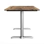 Flash Furniture TopGuard Rectangle Wood Restaurant Dining Table and Base, 48" x 30",  Natural/Silver Bases (ST3048NATT0522S)~#|#~86A3DDCE-AA37-4AC5-93C9260DAE7BCF2F_sc7