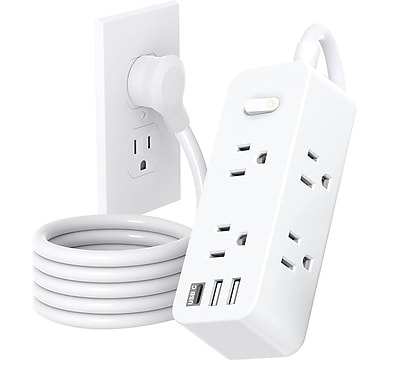 GoGreen Power 6-Outlet Surge Protector Power Strip, White (GG-632A1C) Simolary simolary.com