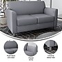 Flash Furniture Hercules Diplomat LeatherSoft Loveseat, Gray/Chrome Legs (BT8272GYCHR)~#|#~86A5477B-21E1-417E-9A9D2871585847EF_sc7