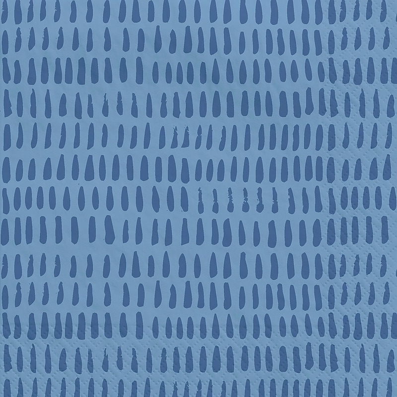 Party City Brushstroke Beverage Napkin, 2-Ply, Indigo, 40/Pack (AM600010) image 1