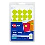 Avery Easy Peel Laser Color-Coding Labels, 3/4" Dia, Neon Yellow, 1,008 Labels/Pack (5470)~#|#~86AB35BC-3C2D-4053-B66AC7857C88275B_sc7