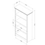 South Shore Gascony Standard 4-Shelf Bookcase, Pure White (7360767)~#|#~86B07247-513A-4E05-9B619EE34DA1A0DD_sc7
