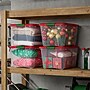 Iris Holiday Large Stackable Plastic Storage Box, 13" x 16.5" x 22", 54 Qt., Clear/Red, 4/Pack (500531)~#|#~86B345C0-58D3-4DEB-8DE48849352EDCEC_sc7