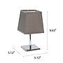 Creekwood Home Square Chrome 9.65" LED Table Lamp, Grey (CWT-1013-GY)~#|#~86B5CF8F-DAA6-4E4A-83F58224ED1E66EE_sc7