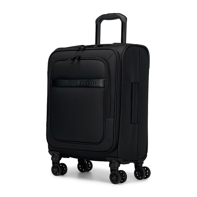 Bugatti 21.5" Carry-On Suitcase, 8-Wheeled Spinner, Black (SLG7520BU-BLACK) image 1