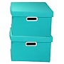 Household Essentials Foldable and Stackable Storage Boxes with Lids, (HH10KDAQU-1)~#|#~86B72E9E-7979-481A-A990BEB9B448DB79_sc7