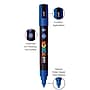 POSCA PC-5M Water Based Paint Marker, Medium Bullet Tip, Blue, 3/Pack (UBCPC5MBLUE-3)~#|#~86B9F152-F861-4969-A258F3C61B6919A2_sc7