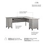 Bush Home Somerset 72"W L Shaped Office Desk with Storage, Platinum Gray (WC81210K)~#|#~86BB0841-3955-4740-9A70ABF6EAEBB3CE_sc7