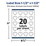 Avery Laser/Inkjet Multipurpose Labels, 1.5" x ", Glossy White, 500/Pack (94602)~#|#~86BBCC42-65A5-4B56-8A106DB4552970BE_sc7