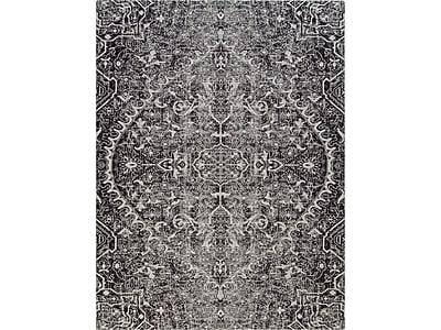Anji Mountain Rug’d La Cienega Carpet & Hard Floor Chair Mat, 36″ x 48″, White/Black Polyester (AMB9032) Simolary simolary.com