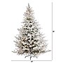 Nearly Natural 8-ft Flocked Fraser Fir Artificial Christmas Tree with 800 Warm White Lights and 4892 Bendable Branches (T1870)~#|#~86C3CFEB-49B1-4CE3-B7CB99499F9C3AAB_sc7