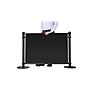 Queue Solutions 34" x 4' PVC Stanchion Post Panel Kit, Black (PNL4834B-BS-KIT)~#|#~86CEAF8F-6620-49BA-B89AB895806A29E7_sc7
