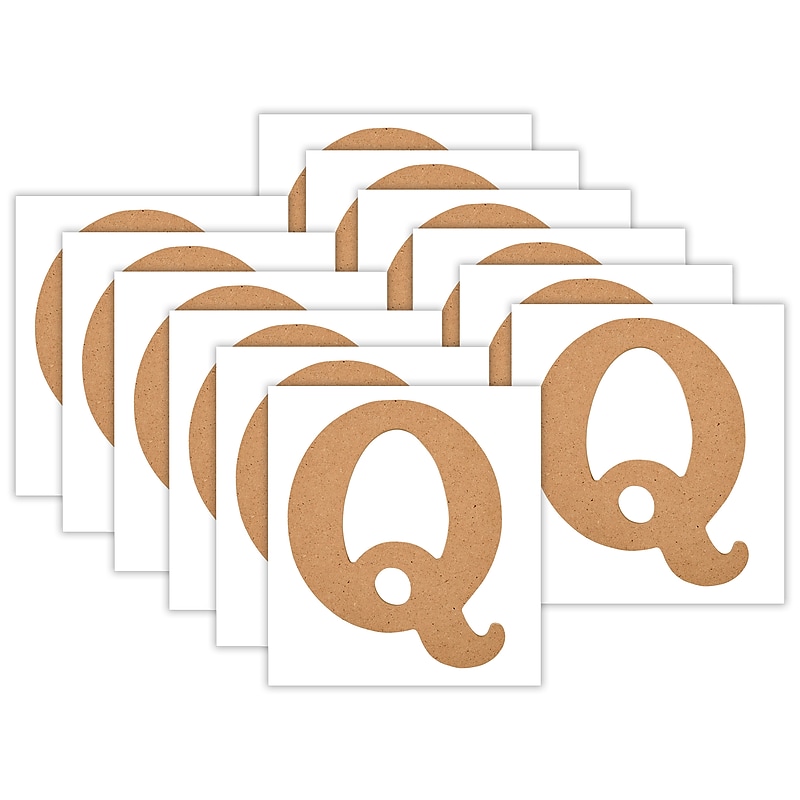 Plaid MDF Letters, 5", Brown Oxide, 12/Pack (PDE63570-12) image 1