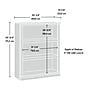 Sauder Select 44"H 3-Shelf Bookcase, Pacific Maple (434825)~#|#~86D42614-A0F1-4333-AE01E7D0F57DDD2B_sc7