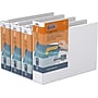 Davis Group QuickFit Heavy Duty 2" 3-Ring Standard Binders, White, 4/Pack (97130-04)~#|#~86D7416F-6A53-4317-B7226B137DBA2F4A_sc7