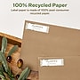 Avery EcoFriendly Laser/Inkjet Return Address Labels, 1/2" x 1-3/4", White, 8000 Labels/Pack (48467)~#|#~86D81751-5CB7-4B7F-B8EE916F92F3A604_sc7