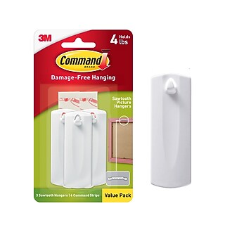 Command Damage Free Large Hook, 5 lb, Brushed Nickel (17053BN