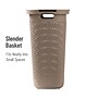 Mind Reader 15.85-Gallon Laundry Hamper with Lid, Plastic, Tan (60HAMP-BRNM)~#|#~86DF6091-7168-4557-A38DE0B43AD6B68D_sc7