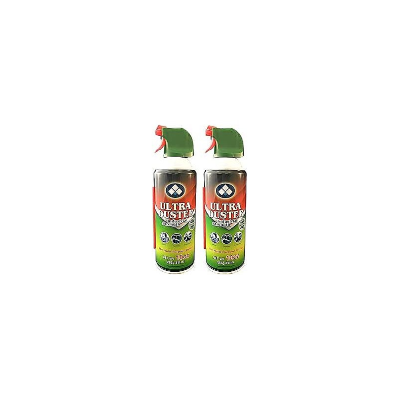 Ultra Duster Industrial Strength Compressed Air Duster Cleaner 10 oz., 2/Pack image 1