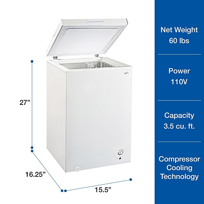 Koolatron 3.5 Cubic Feet Chest Freezer KTCF99 Staples