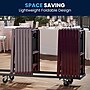 Flash Furniture HERCULES™ Vinyl Armless Folding Chair, Red Mahogany, 4/Pack~#|#~86EAE312-01DA-433B-B4C853375C8542A6_sc7