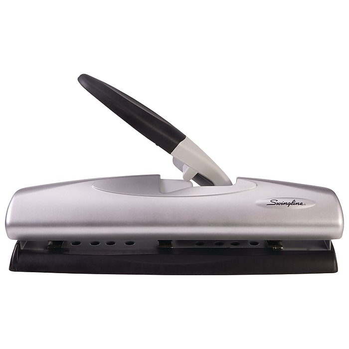 Swingline LightTouch Desktop Adjustable Hole Punch, 20 Sheet