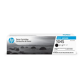 HP 104S Black Toner Cartridge for Samsung MLT-D104S (SU748), Samsung-branded printer supplies are now HP-branded