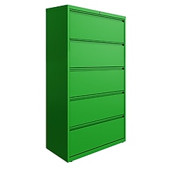Hirsh HL10000 Series 5-Drawer Lateral File Cabinet, Locking