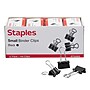 Staples Small Binder Clips, 0.38" Capacity, Black, 144 Clips/Pack (ST32002/32002)~#|#~86F24678-0CCA-486E-A50AC5951E93738D_sc7