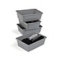 Humble Crew Large Storage Bin, Gray, 4/Pack (XL067)~#|#~86F31A11-7B6E-47EC-8ED580B0D91BE231_sc7
