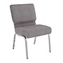 Flash Furniture HERCULES Series Fabric Stacking Church Chair, Gray/Silver Vein Frame (XUCH0221GYSV)~#|#~86F4DC1C-A1C7-4DF2-864B678A5FFD1100_sc7