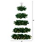 Nearly Natural 5-ft Artificial Wall Hanging Christmas Tree with 50 Warm White LED Lights (T4787)~#|#~86F92BBE-C8D1-412B-9FA0EA4CB879A70A_sc7
