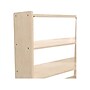 Flash Furniture Bright Beginnings 3-Section Open Storage Unit, 24.5"H x 31.5"W x 11.75"D, Brown (MK-KE23971-GG)~#|#~870164E1-028C-4358-82D4FA47CC8301DF_sc7