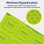 Avery Laser/Inkjet Multipurpose Square Labels, 2" x 2-3/16", Bright Green, 120/Pack (94124)~#|#~87037A3B-05F1-40D2-80C8F144C94BCED2_sc7