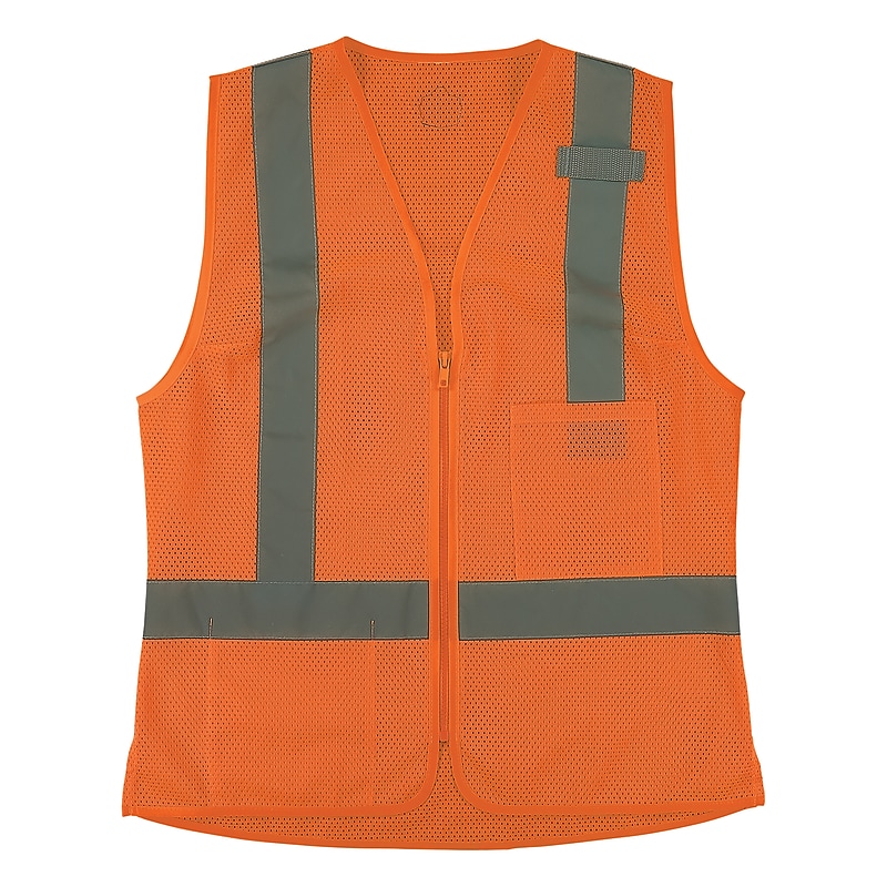 Ergodyne GloWear 8210ZW-S High Visibility Women’s Vest, ANSI Class R2, Orange, Small (22432) image 1