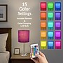 Simple Designs 19.5" LED Table Lamp, Brushed Steel/Purple Shade (LT2024-PRP-CCLB)~#|#~8709544F-BE2F-4E05-8E2DFF4508A069AF_sc7