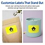 Avery Laser/Inkjet Rectangle Scalloped Multipurpose Labels, 2" x 3", Neon Yellow, 640/Box (94267)~#|#~870B9CB7-7A55-42AD-BED12BF8F5CDAC25_sc7