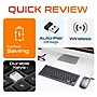 Delton N35 Portable/Travel/Small Wireless Keyboard and Mouse Combo, Silver (DKMKITMIN35-WB)~#|#~870BDB80-5A18-4B80-9069D7807FD80FCD_sc7