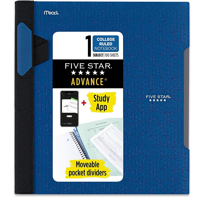 Five Star 1-Subject Notebooks, 8.5" x 11", College Ruled, 100 Sheets (06322) image 1