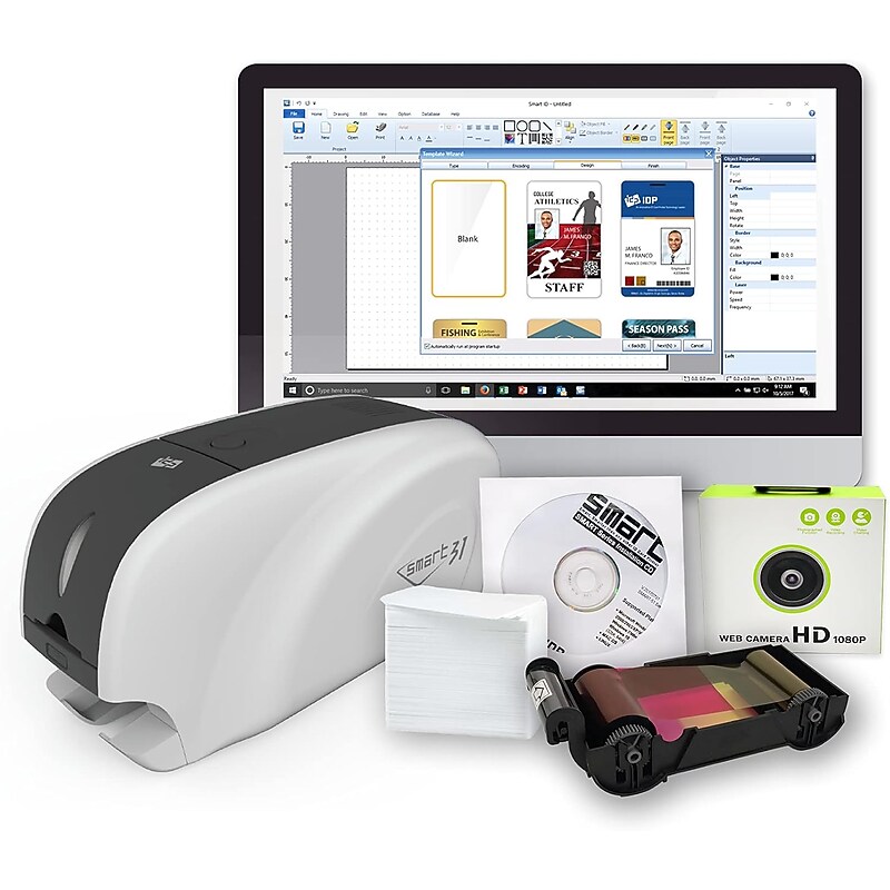 IDP SMART-31 ID Card Printer Bundle (651527B) image 1