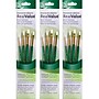 Princeton RealValue Short Handle Mixed Media Synthetic Taklon Variety Brush Set, 4/Set, 3 Sets/Bundle (PBXPR9117-3)~#|#~87137509-29FD-4B37-8504A485D92B3FF7_sc7