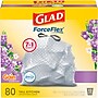 Glad ForceFlex Tall 13 Gallon Drawstring Kitchen Trash Bag, Gain Lavender with Febreze Freshness, Gray, 80 Total Bags (78533)~#|#~87197D9C-0575-43B4-8D947AEEB2685DE0_sc7