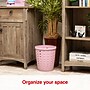 Staples Plastic Trash Can, 2.8 Gallon, Dusty Pink (ST63894)~#|#~871A23FD-830C-4AFB-9A8866AD76481F08_sc7