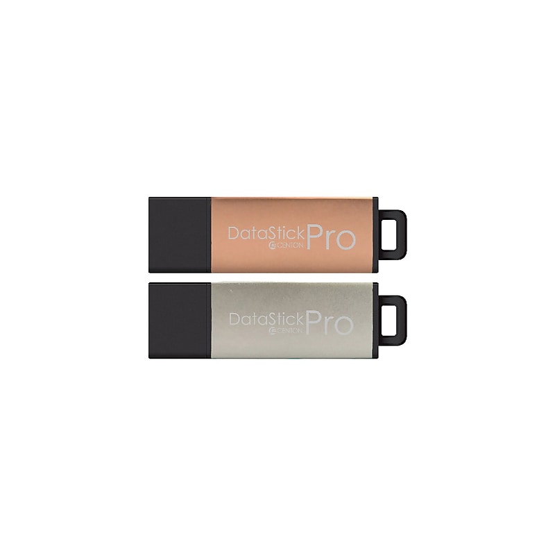 Centon DataStick Pro 256GB USB 3.2 Type A Flash Drive, Rose Gold/Silver (C1U3P17256G2.25) image 1