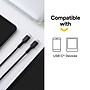 NXT Technologies™ 6 Ft. Braided USB-C Cable, Black (NX60469)~#|#~872873F7-5E5B-4211-AA64CA0B6FF658D2_sc7